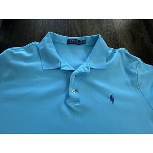 Polo‎ Ralph Lauren Men's XL Blue Short Sleeve Polo Shirt Classic Fit